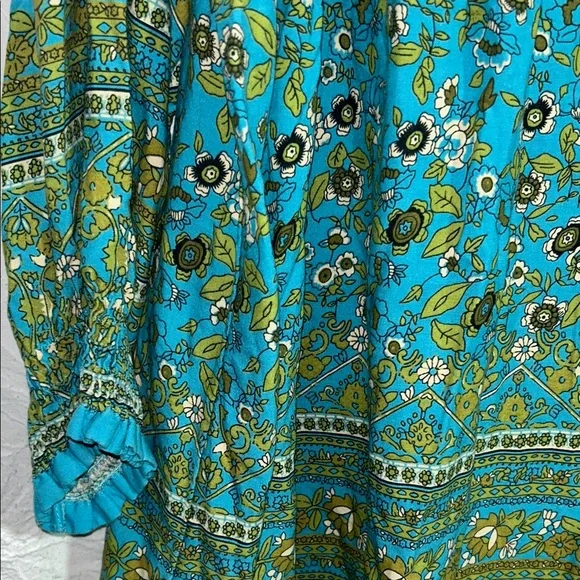 Natural Life Teal and Green Floral Dress size XL - Picture 12 of 12